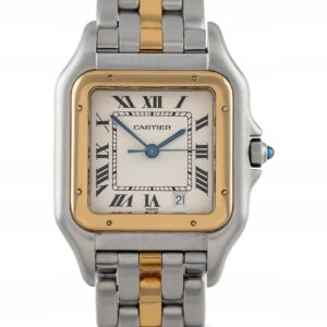 CARTIER PANTHERE MEDIUM STEEL/YELLOW GOLD 18K WHITE DIAL QUARTZ REF. 187949 WITH BOX (Kopia) (Kopia)